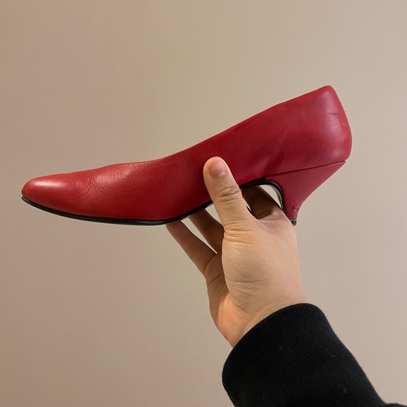 Red Kitten Heels - Picture 2 of 2